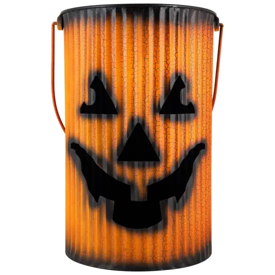 Northlight Metal Jack O' Lantern Lantern Set Halloween Decoration - Orange - Set of 3 {5}