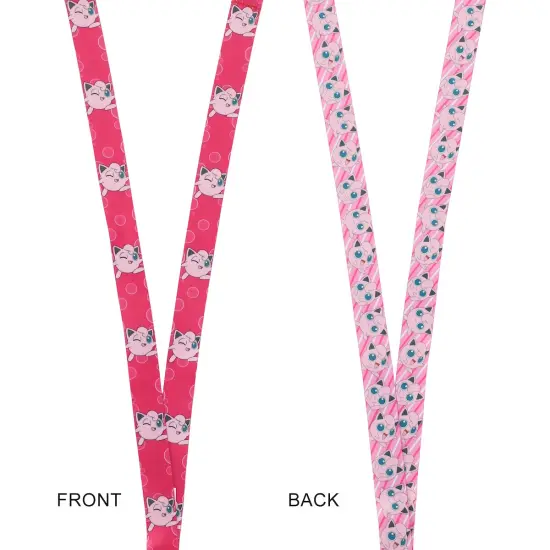 Pokemon Jigglypuff Lanyard with Neck Breakaway and Metal Charm {2}