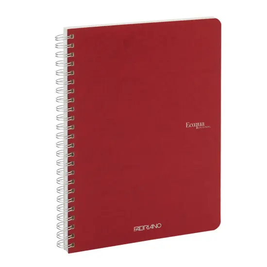 Fabriano Ecoqua Original Spiral-Bound Notebook, A5, 70 Sheets Cherry {3}