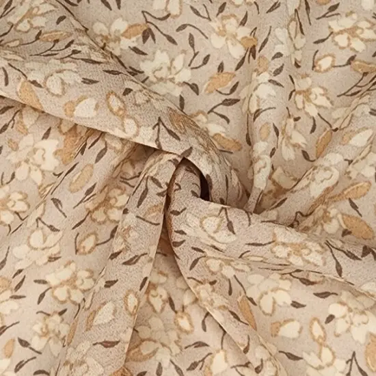 1 Yard Rose Dust Chelsea Chiffon Fabric, Sheer Lightweight Polyester, 58/60" Width {1}