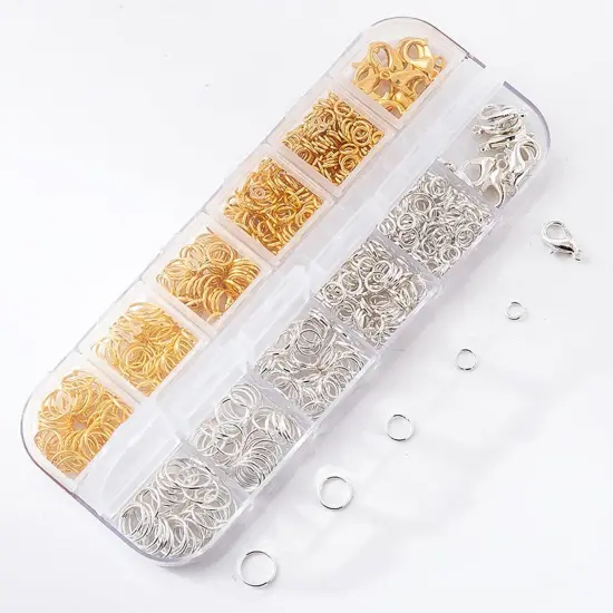 1200PCS Jewelry Making Supplies, Open Jump Rings and Lobster Clasps {3}