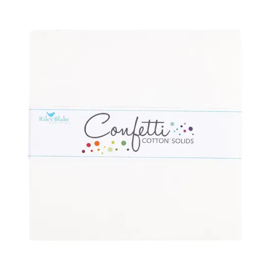 Confetti Cotton 10" Square Pack (Layer Cake / 10" Stacker) in Cotton byfor Riley Blake (10-120-COTTON-42) {1}