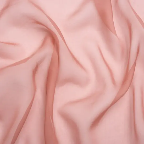 1 Yard Dark Rose Iridescent Chiffon-Like Silk Voile 54" Wide Sheer, Lightweight 100% Silk Adelaide Collection {1}