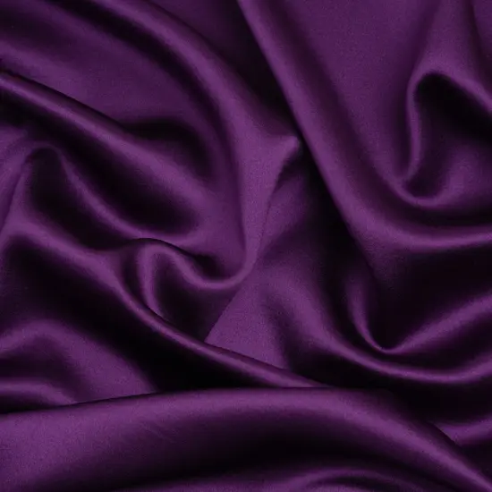 1 Yard Majesty Purple Silk Crepe Back Satin Luxurious Soft Smooth Premium Designer Fabric 44 inch Width {1}