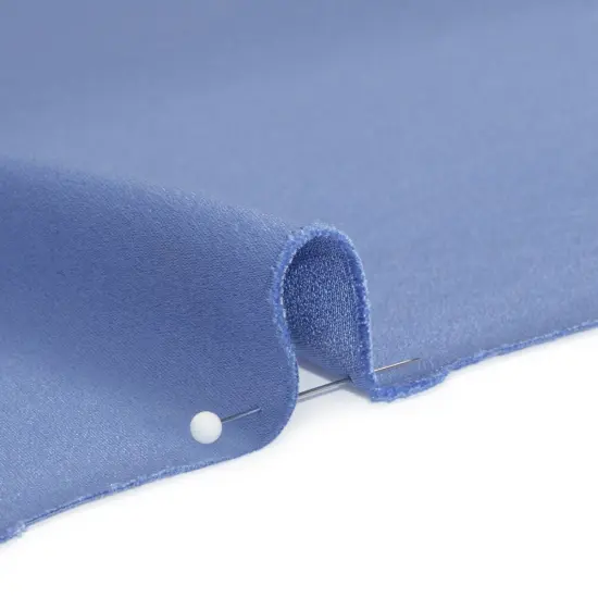 1 Yard Regatta Blue Silk Crepe Back Satin Elegant Smooth Luxury Fabric 44 inch Width {2}