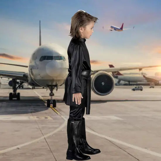 Kids Luke Skywalker Qualux Costume, Star Wars Jedi Outfit for Halloween or Cosplay {5}