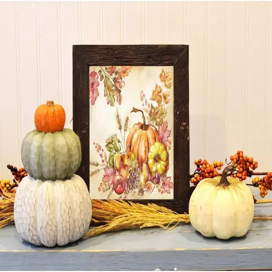 Fall Pumpkin Paint by Numbers - 16X16 Inch {3}