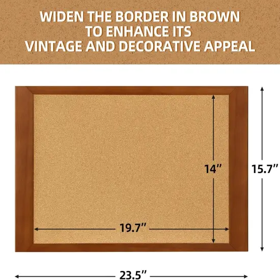 Cork Boards for Wall 16&rdquo; x 24&rdquo;(Brown) {2}