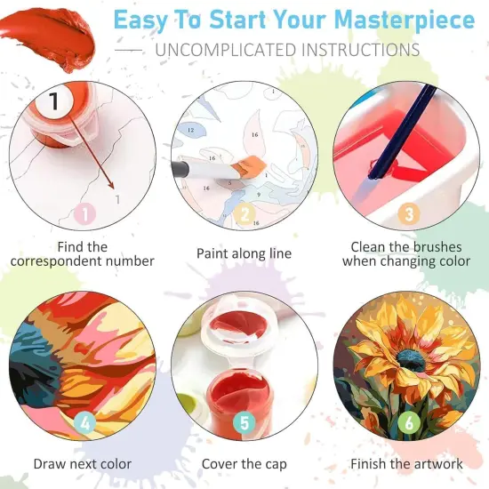 Christmas Paint by Numbers Kit - 9.45x11.8 Inch {5}