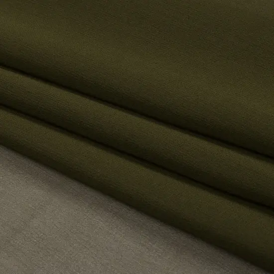 1 Yard Exquisite Olive Green Premium Silk Chiffon Fabric Ideal for Flowing Designs 54 Inch Width {4}