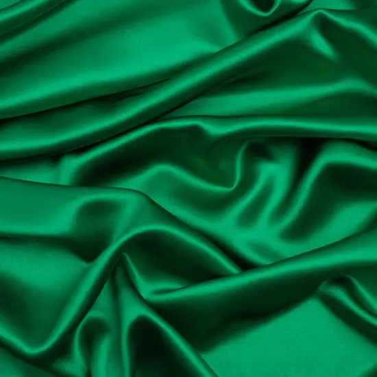 1 Yard Kelly Green Silk Crepe Back Satin Soft Smooth Luxurious Elegant Premium Sewing Fabric 44 inch Width {1}