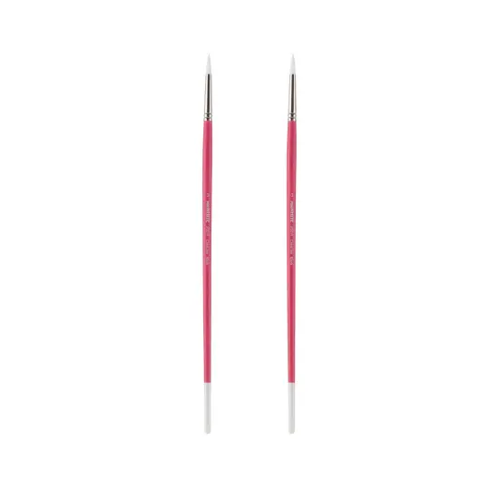 Creative Mark Pro White Soft Filament Acrylic Paint Brushes - BrightSets of 3 - Versatile Synthetic Brushes for Acrylic Painting , Gouache, Oils & Caseins {1}