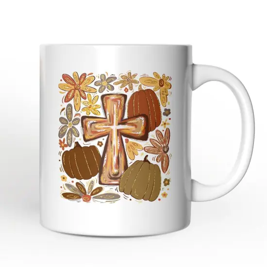 Fall Blessings Mug, Autumn Christian Faith Gift {1}