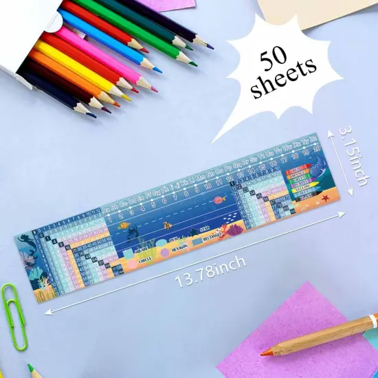 50 Pcs Sea Animal Themed Desk Name Tags {3}