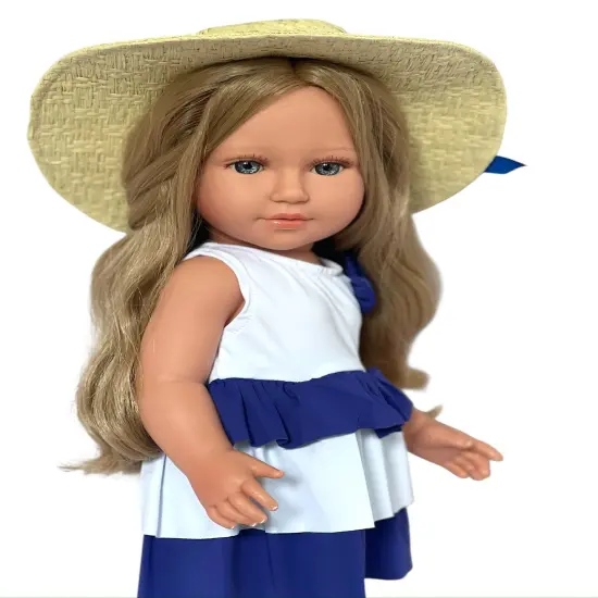 Ivana&trade; &ndash; 18 Inch Kennedy and Friends&reg; Doll in Nautical Summer Dress with Sun Hat and Sandals {6}