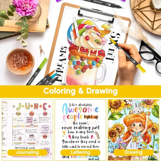 Art Markers Pens Brush Tip {2}