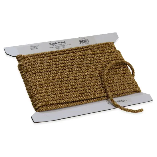 5 Yards of Sophia 1/4" (6mm) Braided Cord Trim | 5 yard cut White {3}