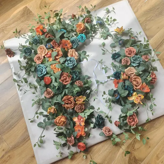 Ceremony Arbor Reception Backdrop Rose Floral Decoration {6}