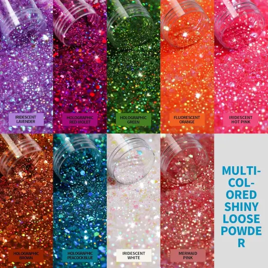 Mixed Fine Chunky Glitter for Crafts {2}