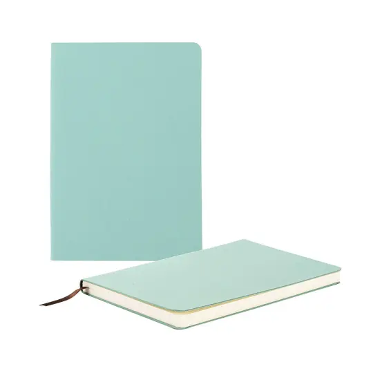 Craft Express 2 Pack Teal Engraving Vegan Leather Notebooks {4}