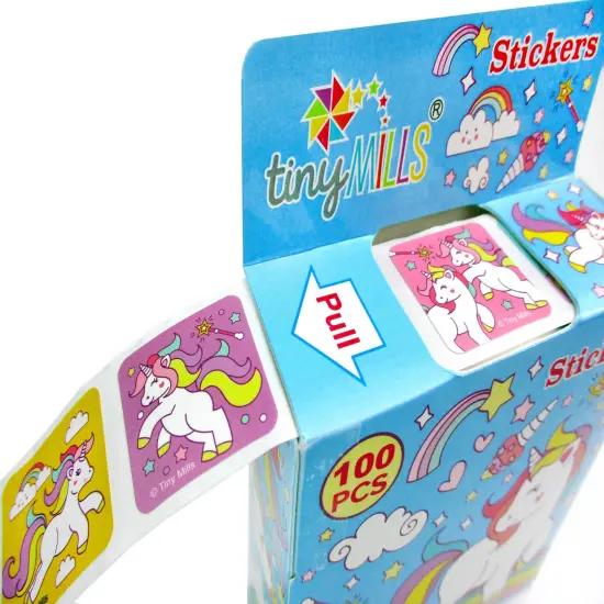 Unicorn Stickers 100 Stickers/Dispenser, Pack of 12 Dispensers for Unicorn Birthday Party {2}