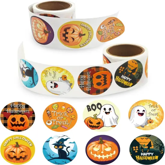 Halloween Sticker Roll for Kids 200 PCS {1}