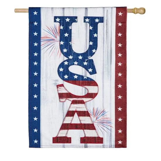 USA Fireworks 2 Sided Banner {2}