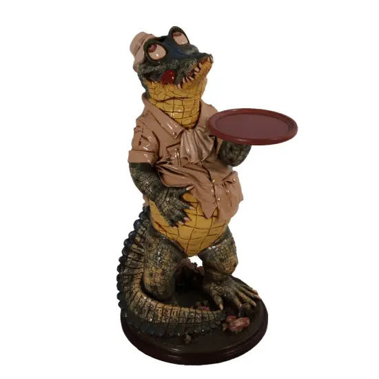 Crocodile Butler Large Statue {1}