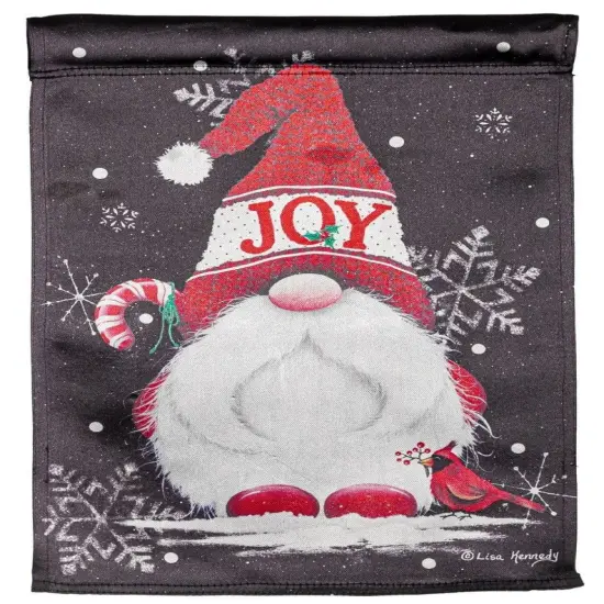 Joy Gnome Christmas Garden Flag 2 Sided {1}