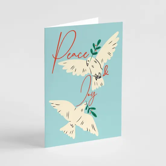 Peace on Earth Christmas Cards - 24-Pack Holiday Greeting Cards with 6 Beautiful Dove Designs, Perfect for Sharing Peaceful Merry Christmas & Holiday Wishes, Blank Inside for Personalized Messages - Elegant and Serene Stationery Set {3}