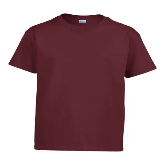 Gildan&reg; Youth Ultra Cotton Crew neck Short Sleeve T-Shirt MAROON {1}