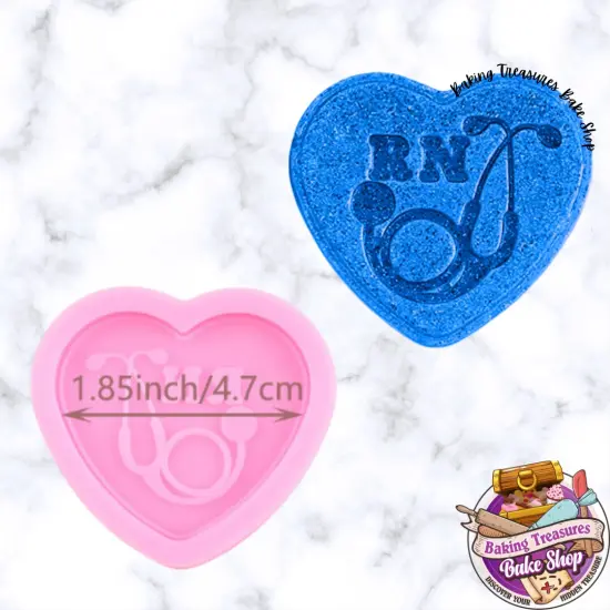 Heart RN Stethoscope Silicone Mold {4}