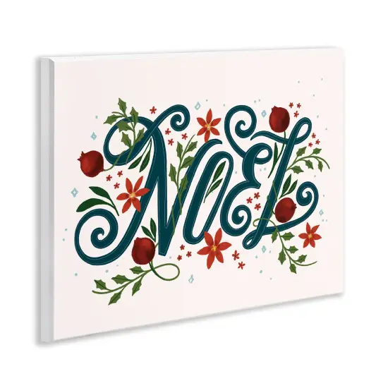Stupell Industries Noel with Rustic Winter Botanicals Wall Plaque By Loni Harris {3}