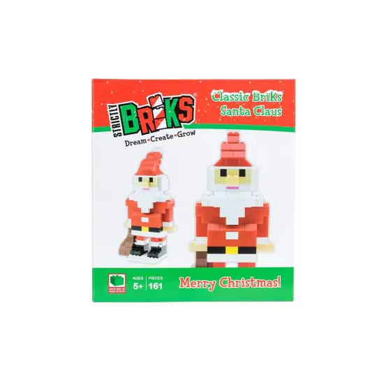 Strictly Briks Building Bricks and Blocks Set | Classic Briks Santa | 100% Compatible with All Major Brick Brands | 161 Pieces Multicolor {4}
