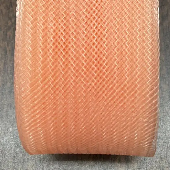 1 Yard Horsehair Braid Trim 100% Nylon Stiff Crinoline Webbing for Dresses, Hats & Costumes 2" Wide Peach {1}