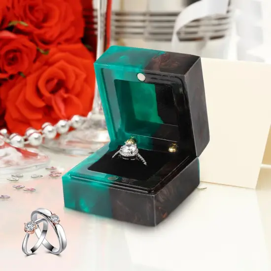 Engagement Ring Box with Single Slot {4}