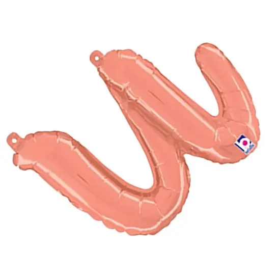 Betallic&reg; 14 inch Script Letter U Rose Gold Air Fill Only {5}