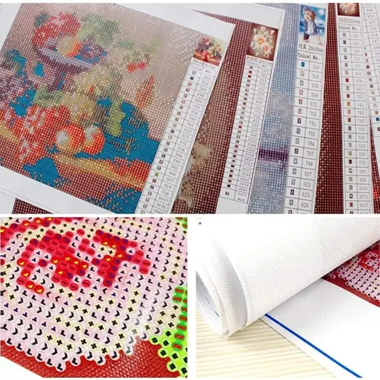 DIY 5D Diamond Painting Colorful Cat, Moon,Art Paintings Full Drill Diamond Painting by Number Kits, Gift for Adults Kids, Children&rsquo;s Room Home Wall Decor. {3}