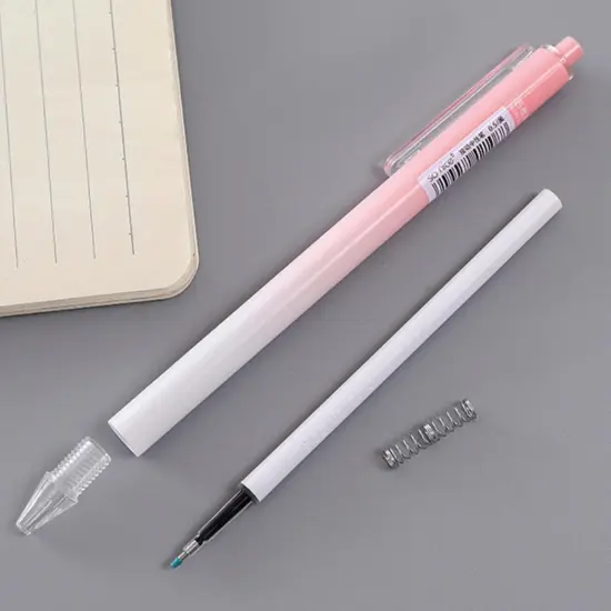 Retractable Gel Pens, 0.5mm Fine Point, Quick Drying, Writing Drawing, Black ink gel pens, Box of 6 Pens (Black) {2}