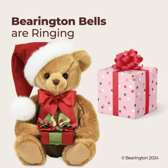 Bearington Holden Presents Christmas Teddy Bear, 15 Inch Christmas Bear Decorations, Ideal Holiday Bear Gift for Toddlers, Kids & Teens, For Ages 3-14 Brown {5}