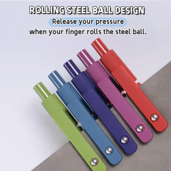 Gel Pens, 5 Pcs 0.5mm Black Ink Pens Fine Point Smooth Writing Pens with Silicone Grip, High-End Series Metal Clip Retractable Pens for Journaling Note Taking (Vintage) {3}