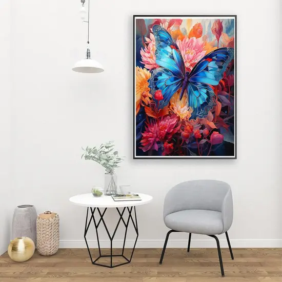 Butterfly Paint by Numbers Kit for Adults,Adult Paint by Number Kits on Canvas,Butterflies Paint by Number Kit Perfect for Gift Home Wall Decor(16x20inch) {5}