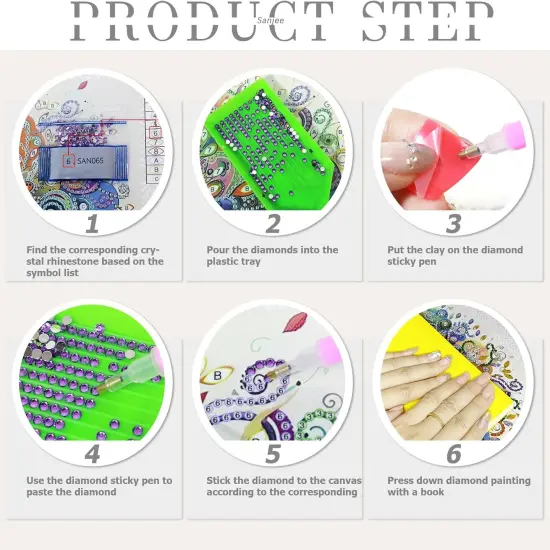 5D Special Shape Gnome Diamond Art Kits for Beginners, Diamond Painting Kits for Adults {4}