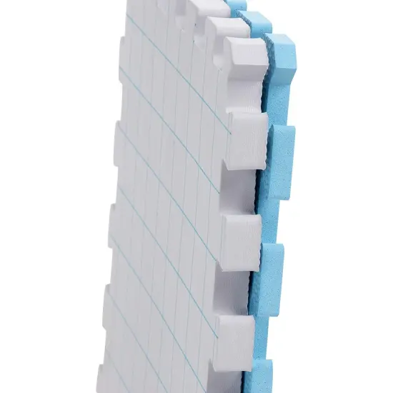 Extra Thick Blocking Mats for Knitting & Crochet 9 Pack with 200 T Pins and Storage Bag (12.5 In) Blue {7}