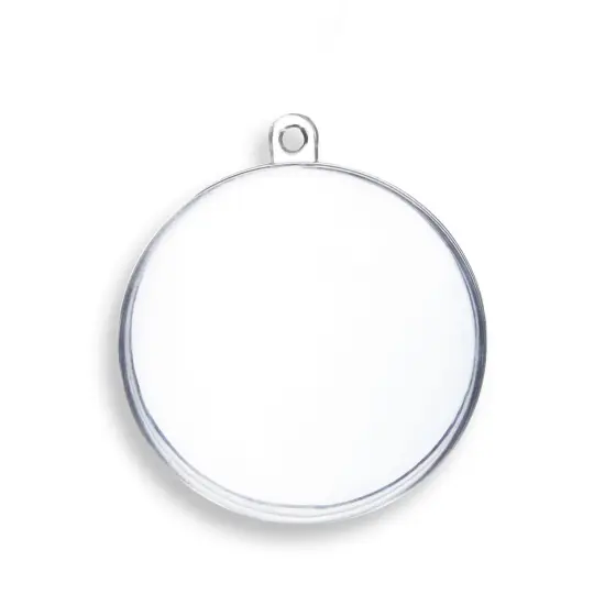 Clear Plastic Ornaments for DIY Arts and Crafts, Fillable Decorations (3.15 In, 24 Pack) {7}