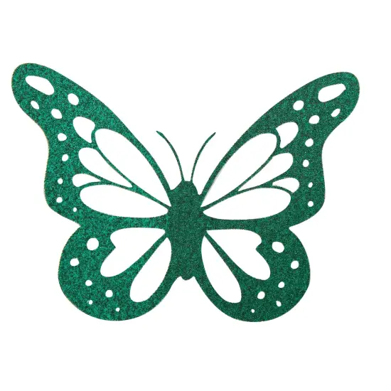 30 Sheets Green Glitter Cardstock Paper for DIY Crafts, Card Making, Invitations, Double-Sided, 300gsm (8.5 x 11 In) {6}