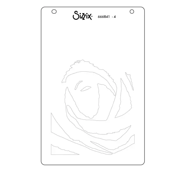 Sizzix A6 Stencil 4/Pkg by Stacey Park-Belle of the Ball {5}