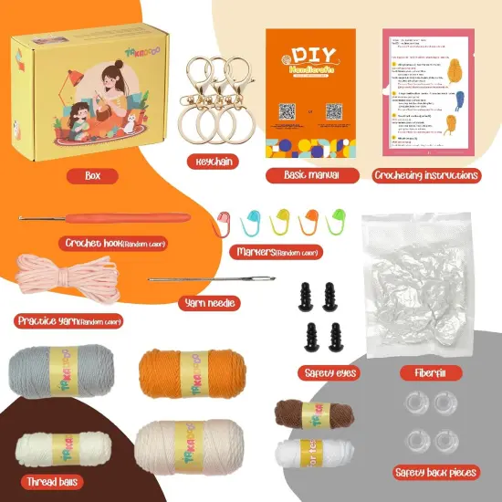 Animal Crochet Kit (Orange) {5}