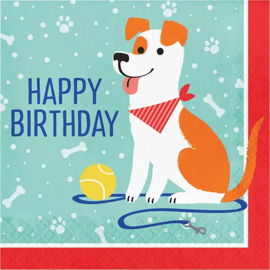 Dog Party Birthday Napkins, 48 ct {1}