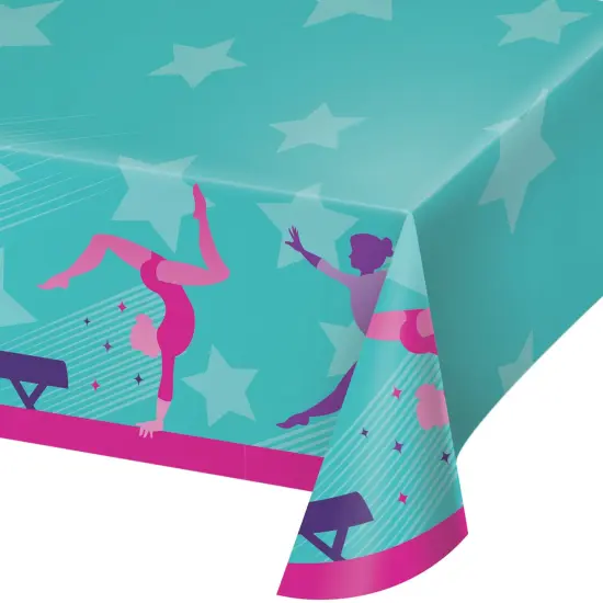 Gymnastics Party Paper Table Cover - 54" x 102" {1}